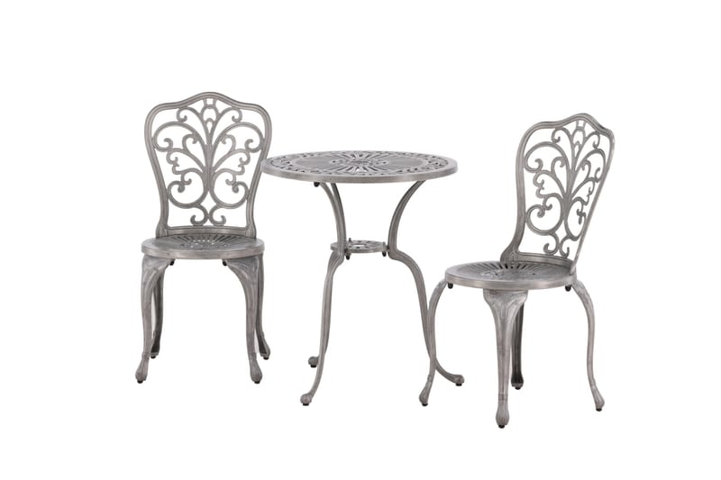 Nandin Balkonggrupp 2-sits - Silver - Utemöbler - Balkong - Balkongmöbler - Balkonggrupp & balkongset