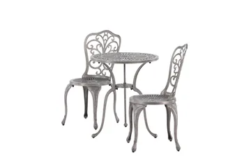 Nandin Balkonggrupp 2-sits - Silver - Utemöbler - Balkong - Balkongmöbler - Balkonggrupp & balkongset