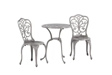 Nandin Balkonggrupp 2-sits - Silver - Utemöbler - Balkong - Balkongmöbler - Balkonggrupp & balkongset