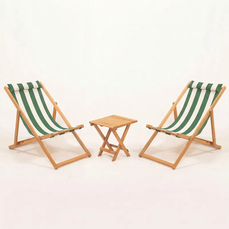 Netira Loungeset med bord utomhus, Grönt och vitt