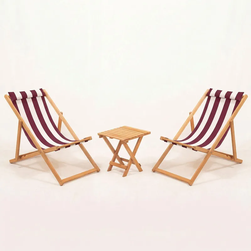 Netira Loungeset med bord utomhus - Vinröd och vit - Utemöbler - Balkong - Balkongmöbler - Balkonggrupp & balkongset