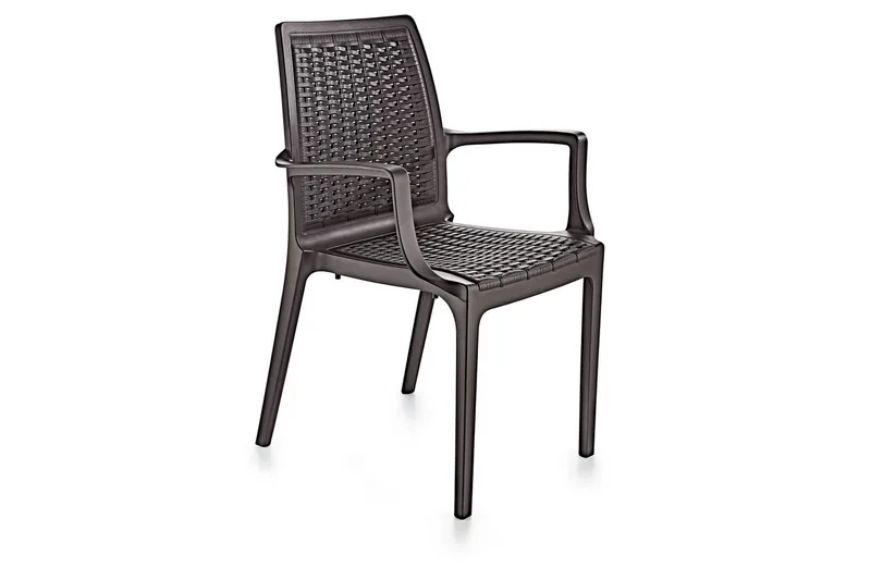 Omber Karmstol Utomhus, Mörkbrun