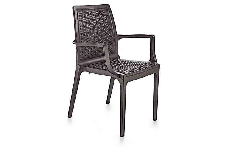 Omber Karmstol Utomhus - Mörkbrun - Utemöbler - Balkong - Balkongmöbler - Balkongstol