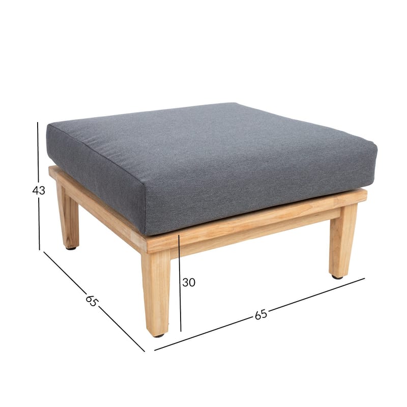 Pall Maldive Teak - brun - Utemöbler - Balkong - Balkongmöbler - Balkongstol