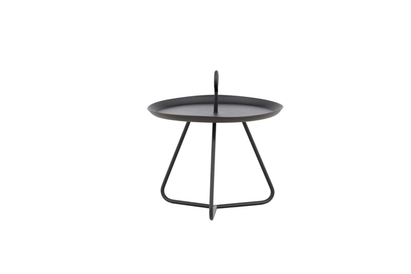 Pamplona Litet Sidobord och BlomUtebord Utomhus 40 cm - Svart - Utemöbler - Balkong - Balkongmöbler - Balkongbord