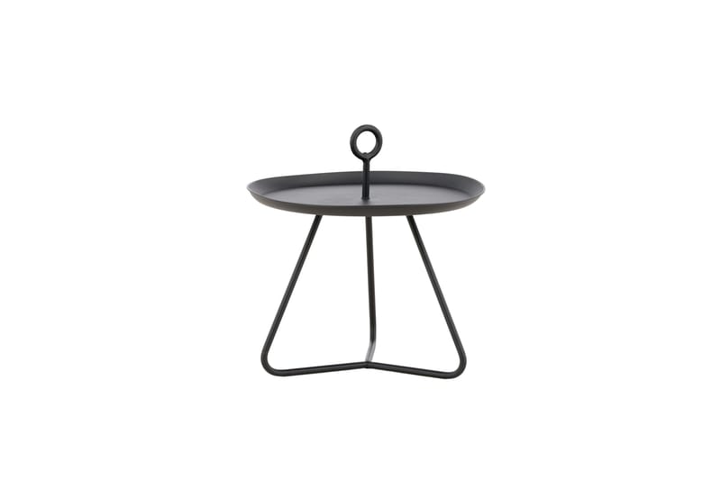 Pamplona Litet Sidobord och BlomUtebord Utomhus 40 cm - Svart - Utemöbler - Balkong - Balkongmöbler - Balkongbord