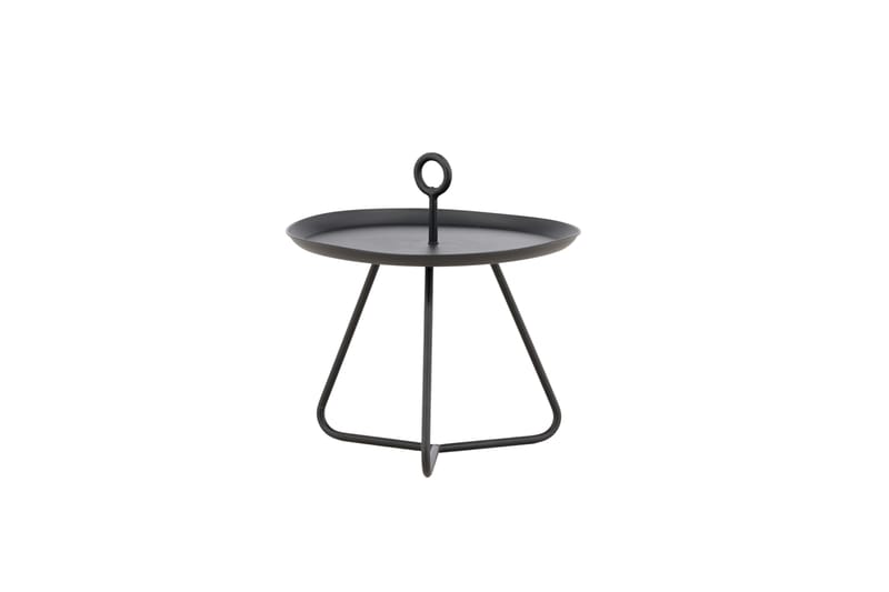 Pamplona Litet Sidobord och BlomUtebord Utomhus 40 cm - Svart - Utemöbler - Balkong - Balkongmöbler - Balkongbord