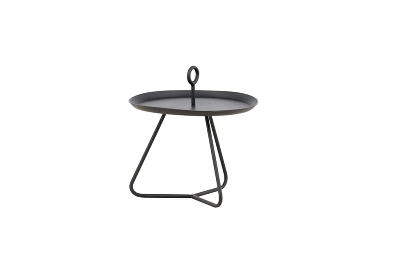 Pamplona Litet Sidobord och BlomUtebord Utomhus 40 cm - Svart - Utemöbler - Balkong - Balkongmöbler - Balkongbord