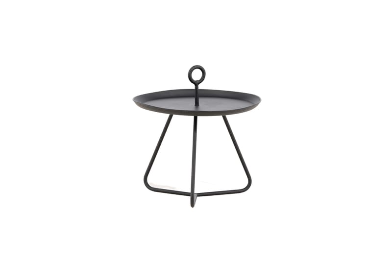 Pamplona Litet Sidobord och BlomUtebord Utomhus 40 cm - Svart - Utemöbler - Balkong - Balkongmöbler - Balkongbord