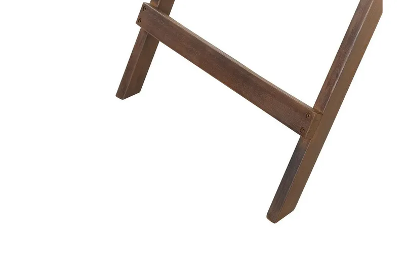 Paolo Hopfällbart Sidobord BrickUtebord och Avlastningsbord Utomhus 68 cm Trä - Mörkbrun - Utemöbler - Balkong - Balkongmöbler - Balkongbord