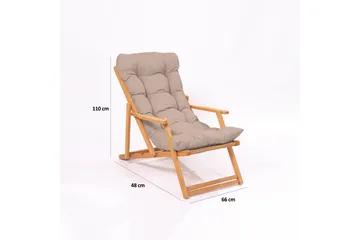 Parvez Balkonggrupp 2-sits - Beige - Utemöbler - Balkong - Balkongmöbler - Balkonggrupp & balkongset