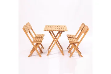 Parwati Balkonggrupp 4-sits - Brun - Utemöbler - Balkong - Balkongmöbler - Balkonggrupp & balkongset