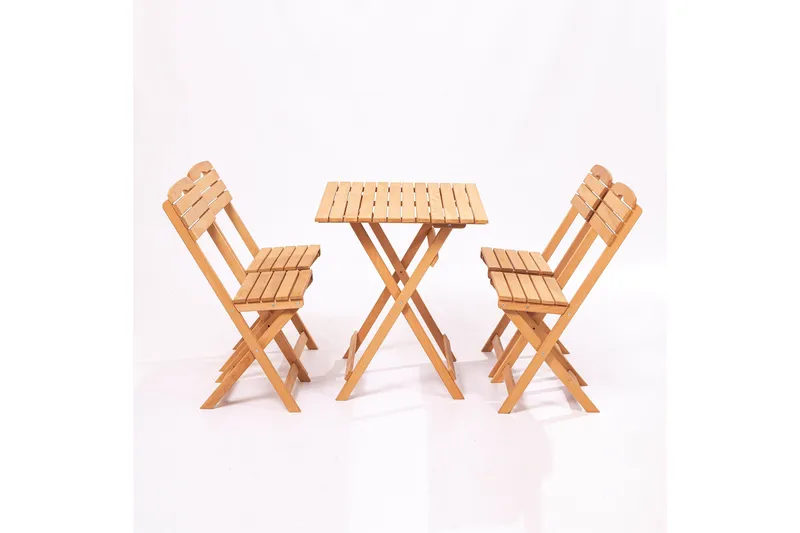 Parwati Balkonggrupp 4-sits - Brun - Utemöbler - Balkong - Balkongmöbler - Balkonggrupp & balkongset