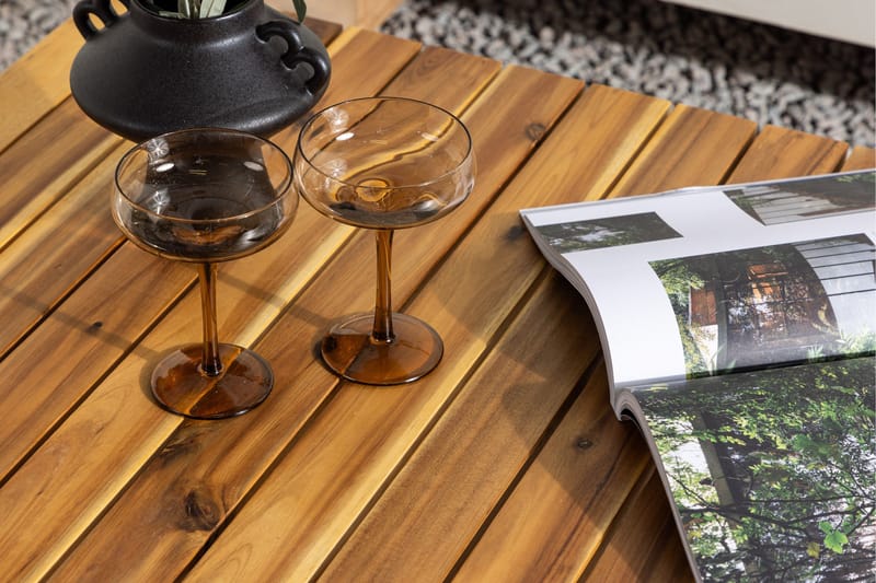 Penh Soffbord och Loungebord Utomhus 100 cm Trä Akacia - Brun - Utemöbler - Balkong - Balkongmöbler - Balkongbord