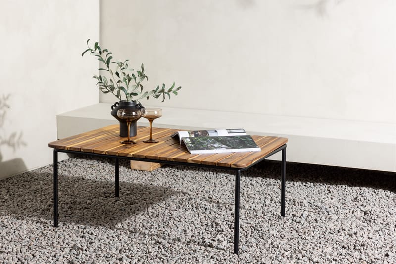 Penh Soffbord och Loungebord Utomhus 100 cm Trä Akacia - Brun - Utemöbler - Balkong - Balkongmöbler - Balkongbord