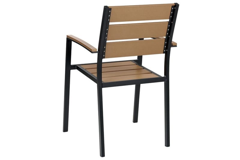 Pereta Karmstol Utomhus - Ljusbrun/Svart - Utemöbler - Balkong - Balkongmöbler - Balkongstol
