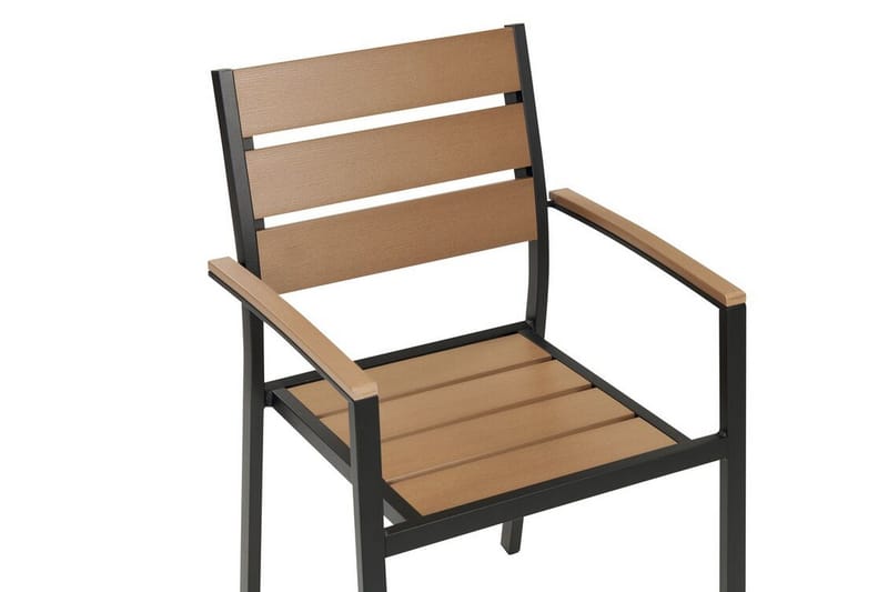 Pereta Karmstol Utomhus - Ljusbrun/Svart - Utemöbler - Balkong - Balkongmöbler - Balkongstol