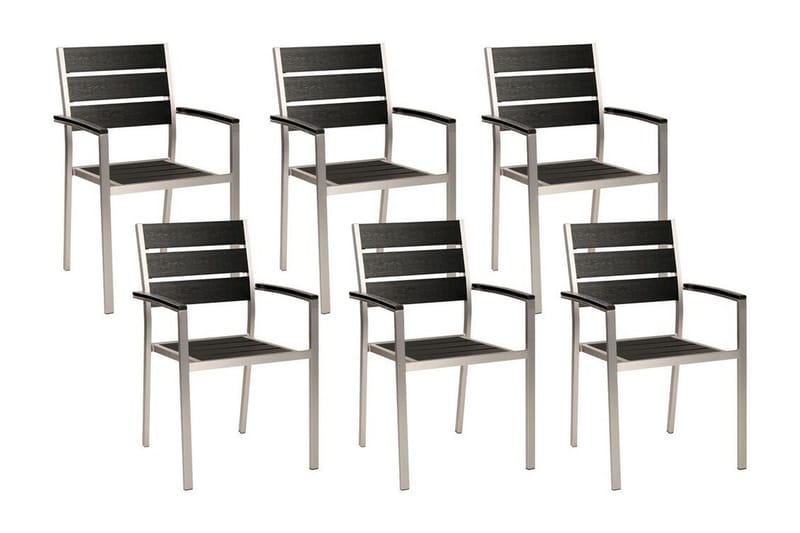 Pereta Karmstol Utomhus - Svart/Silver - Utemöbler - Balkong - Balkongmöbler - Balkongstol