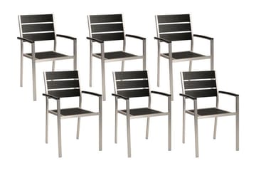 Pereta Karmstol Utomhus - Svart/Silver - Utemöbler - Balkong - Balkongmöbler - Balkongstol