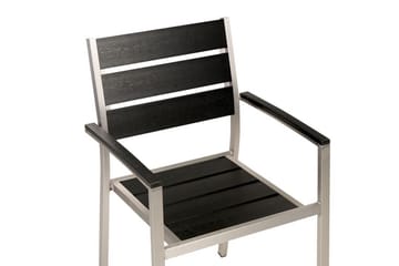 Pereta Karmstol Utomhus - Svart/Silver - Utemöbler - Balkong - Balkongmöbler - Balkongstol