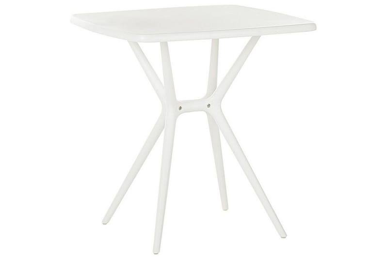Pesaro Cafébord och Bistrobord Utomhus 70 cm Plast - Vit - Utemöbler - Balkong - Balkongmöbler - Balkongbord