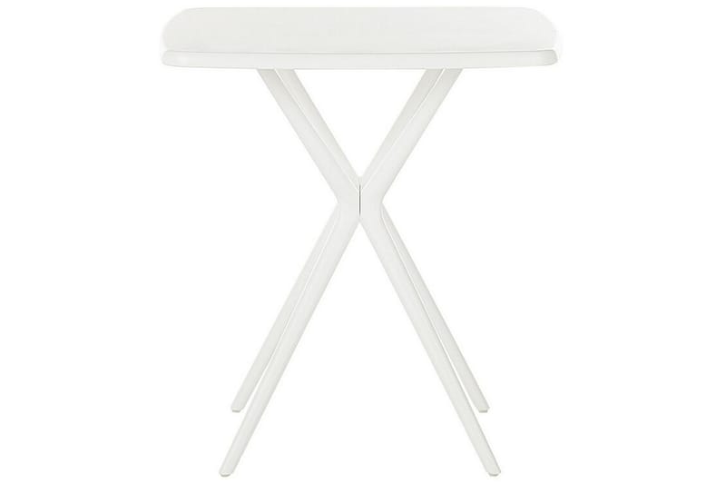 Pesaro Cafébord och Bistrobord Utomhus 70 cm Plast - Vit - Utemöbler - Balkong - Balkongmöbler - Balkongbord