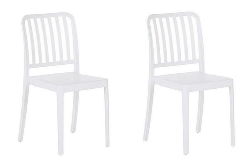 Pesaro Matstol Utomhus - Vit - Utemöbler - Balkong - Balkongmöbler - Balkongstol