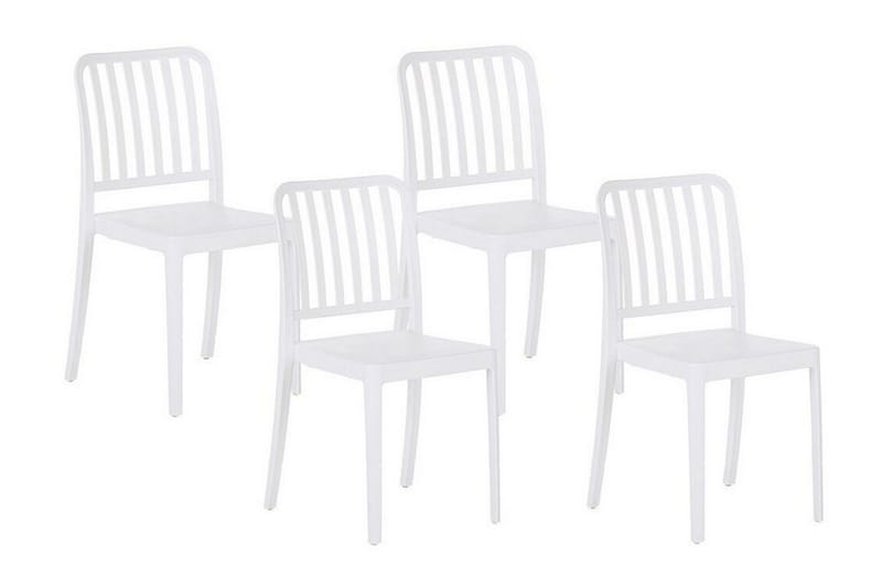 Pesaro Matstol Utomhus - Vit - Utemöbler - Balkong - Balkongmöbler - Balkongstol
