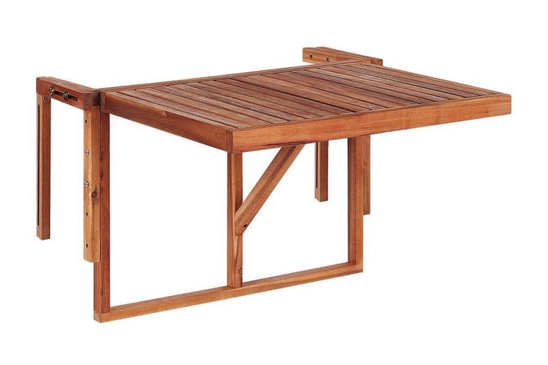 Ponoka Balkongbord Hängande och Utebord 70 cm Trä - Mörkbrun - Utemöbler - Balkong - Balkongmöbler - Balkongbord