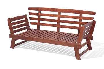 Portici Trädgårdssoffa 210 cm - Trä/Natur - Utemöbler - Balkong - Balkongmöbler - Soffa balkong