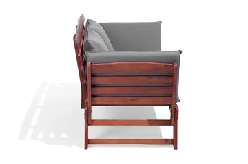 Portici Trädgårdssoffa 210 cm - Trä/Natur - Utemöbler - Balkong - Balkongmöbler - Soffa balkong