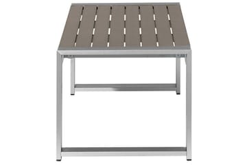 Racale Sidobord och Matbord Utomhus 90 cm Metall - Mörkgrå - Utemöbler - Balkong - Balkongmöbler - Balkongbord