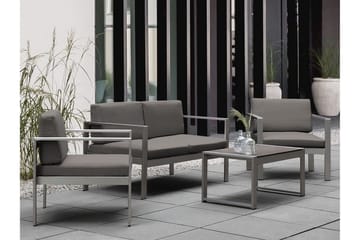 Racale Sidobord och Matbord Utomhus 90 cm Metall - Mörkgrå - Utemöbler - Balkong - Balkongmöbler - Balkongbord
