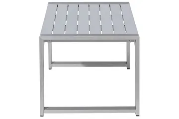 Racale Sidobord och Soffbord Utomhus 90 cm Metall - Ljusgrå - Utemöbler - Balkong - Balkongmöbler - Balkongbord