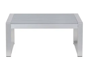 Racale Sidobord och Soffbord Utomhus 90 cm Metall - Ljusgrå - Utemöbler - Balkong - Balkongmöbler - Balkongbord