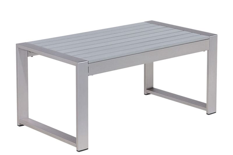 Racale Sidobord och Soffbord Utomhus 90 cm Metall - Ljusgrå - Utemöbler - Balkong - Balkongmöbler - Balkongbord