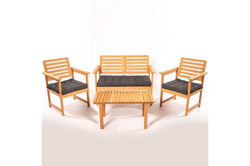 Ruvin Balkonggrupp 4-pack - Antracit - Utemöbler - Balkong - Balkongmöbler - Balkonggrupp & balkongset
