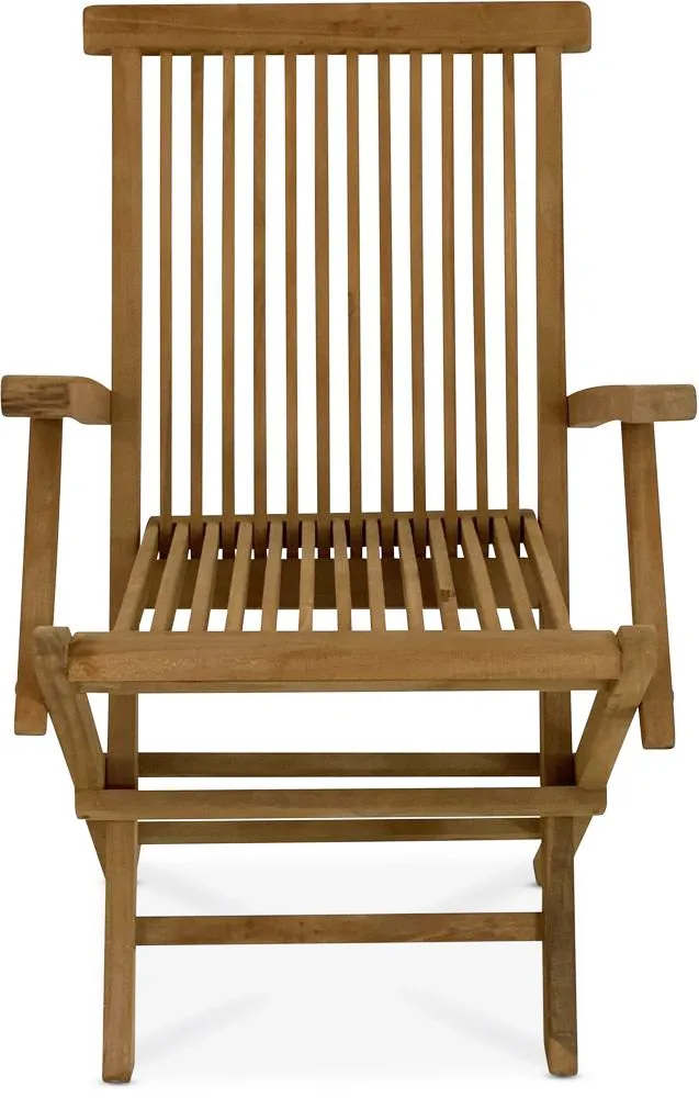 Saltö fällbar teakstol med armstöd – Klassisk utestol i teak, undefined
