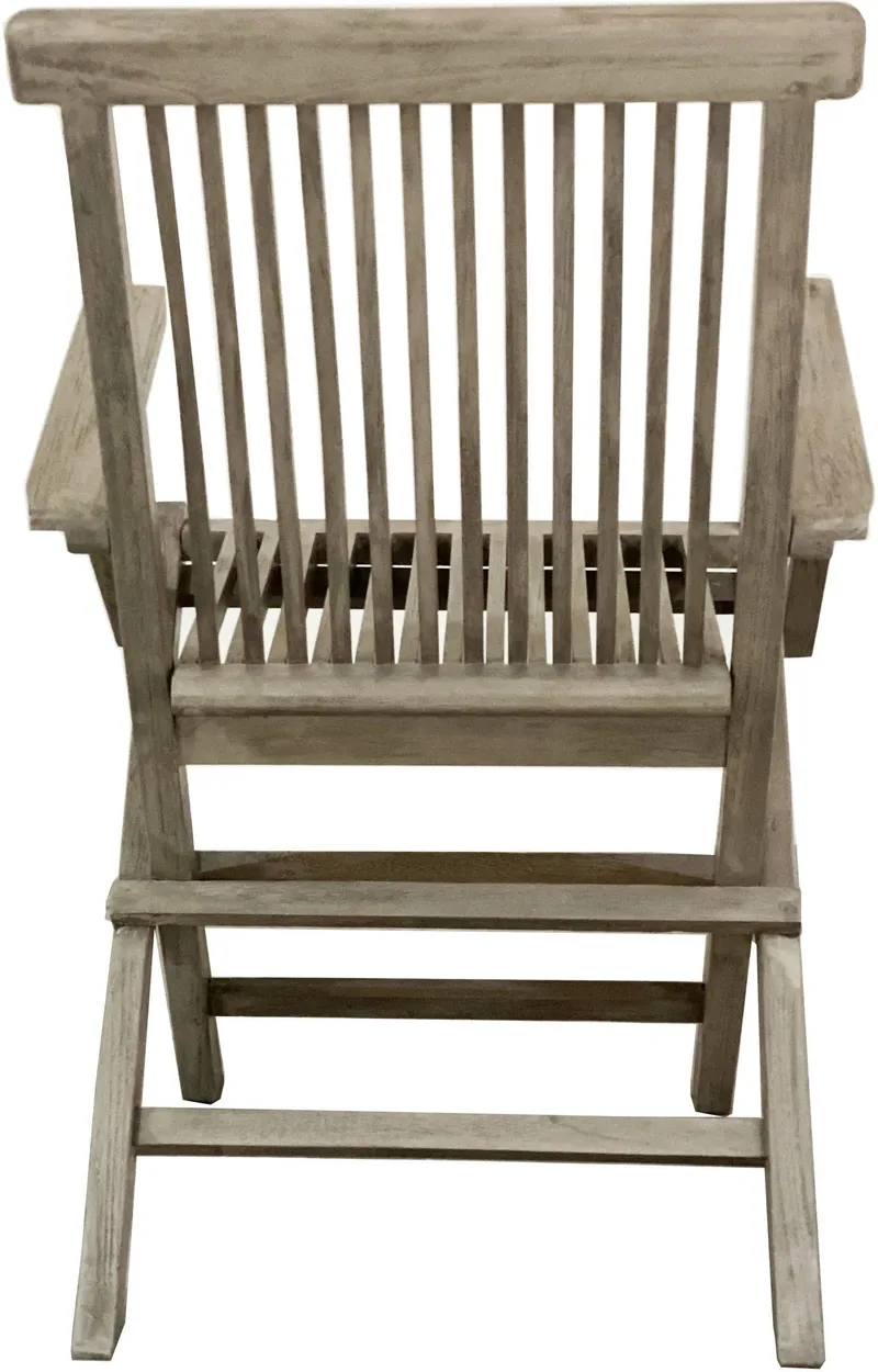 Saltö stol med armstöd - Grå teak - Grå teak - Utemöbler - Balkong - Balkongmöbler - Balkongstol