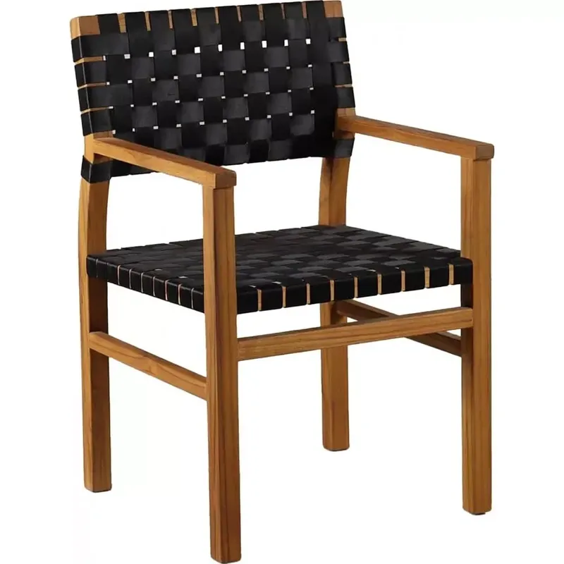 Saltö utestol med sadelgjord teak, undefined