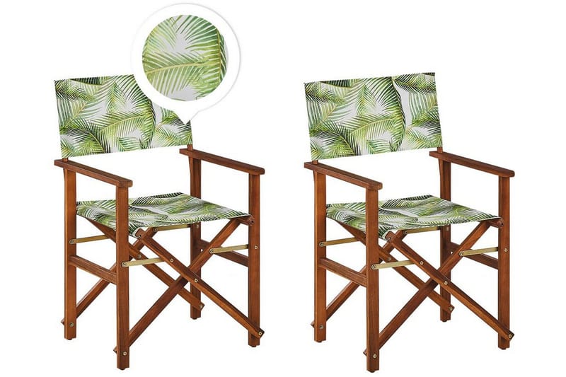 Salve Karmstol Utomhus - Brun/Grön/Vit - Utemöbler - Balkong - Balkongmöbler - Balkongstol