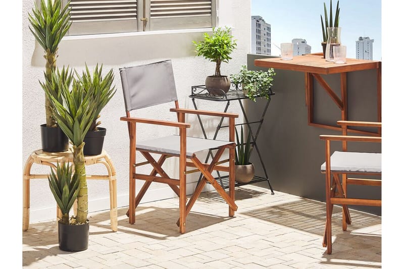 Salve Karmstol Utomhus - Brun/Grön/Vit - Utemöbler - Balkong - Balkongmöbler - Balkongstol