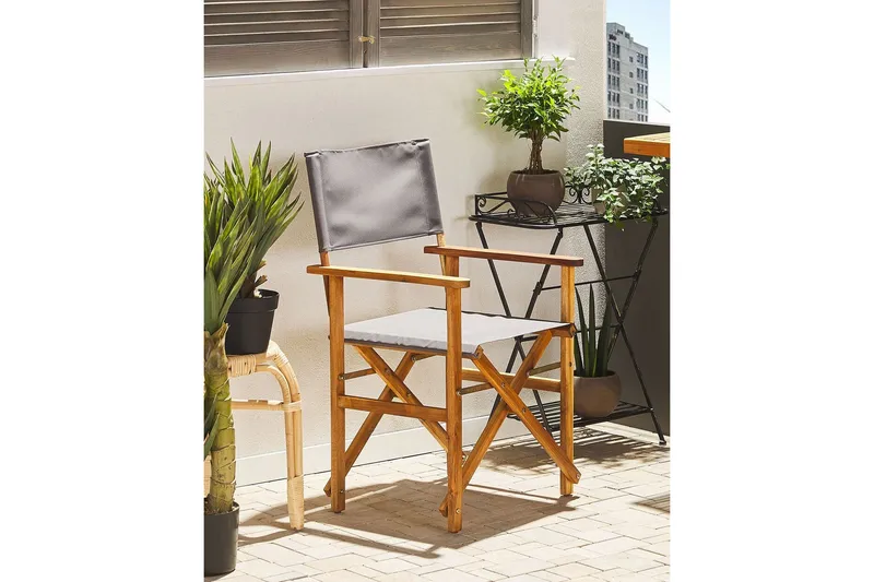 Salve Karmstol Utomhus - Brun/Vit/Grön - Utemöbler - Balkong - Balkongmöbler - Balkongstol