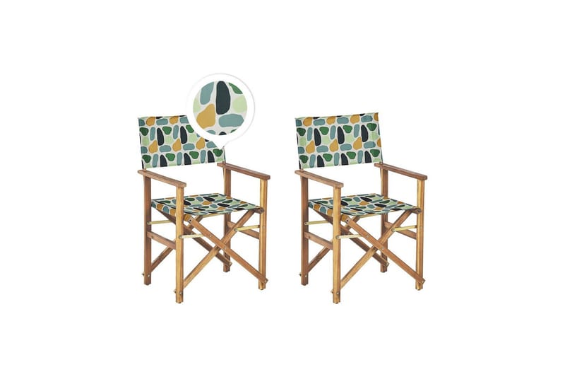 Salve Karmstol Utomhus - Grön/Vit/Orange/Brun - Utemöbler - Balkong - Balkongmöbler - Balkongstol