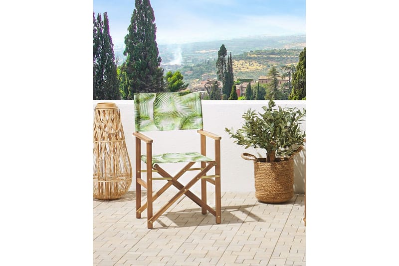 Salve Karmstol Utomhus - green/Vit/Ljusbrun - Utemöbler - Balkong - Balkongmöbler - Balkongstol