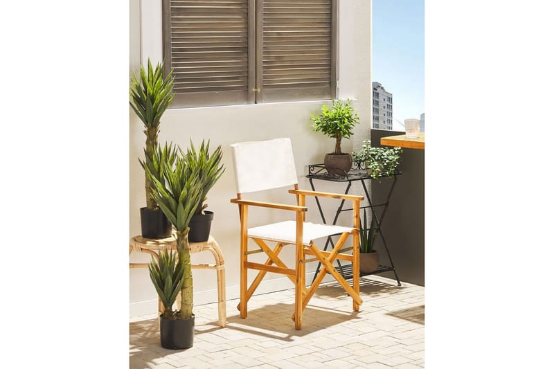 Salve Karmstol Utomhus - Ljusbrun/Vit - Utemöbler - Balkong - Balkongmöbler - Balkongstol