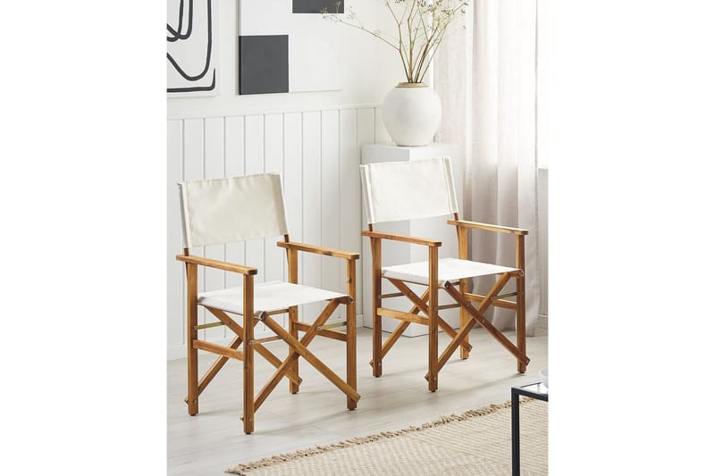 Salve Karmstol Utomhus - Ljusbrun/Vit - Utemöbler - Balkong - Balkongmöbler - Balkongstol