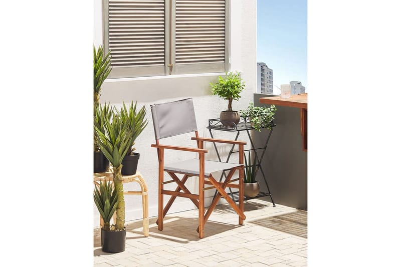 Salve Karmstol Utomhus - Mörkbrun/Grå - Utemöbler - Balkong - Balkongmöbler - Balkongstol