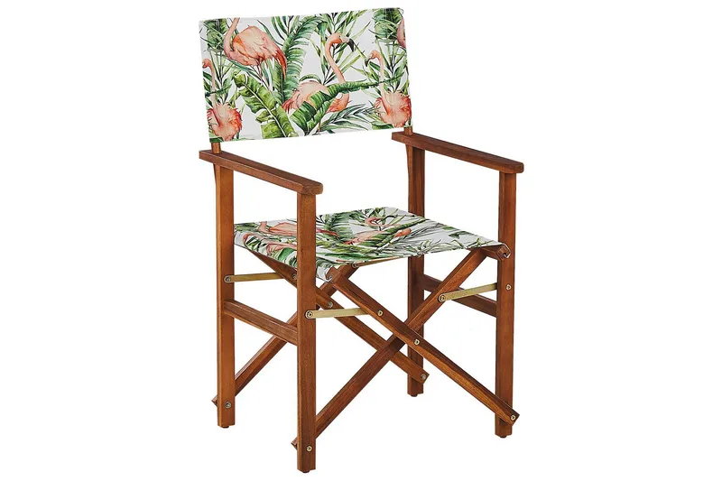 Salve Karmstol Utomhus - Mörkbrun/Grön/Rosa - Utemöbler - Balkong - Balkongmöbler - Balkongstol