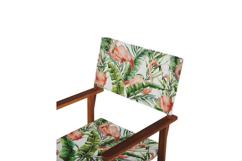 Salve Karmstol Utomhus - Mörkbrun/Grön/Rosa - Utemöbler - Balkong - Balkongmöbler - Balkongstol